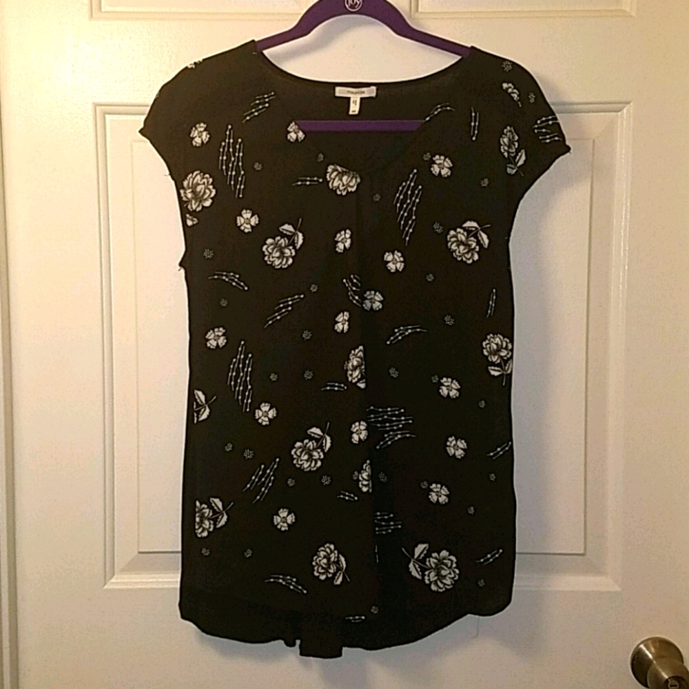 Maurices Floral Chiffon Blouse Size M